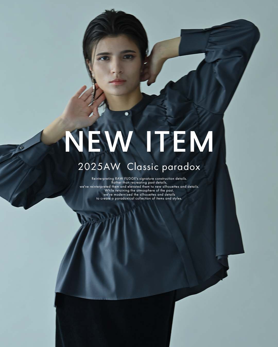 coco＊オーガンジーフリルレイヤードポイントギャザーシャツ サークルスノーカットドビースタンドギャザーシャツ | COO ONLINE