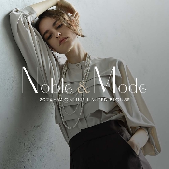 Noble ~ Mode  2024AW ONLINE LIMITED BLOUSE