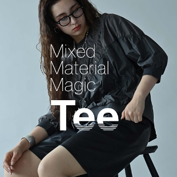 Mixed Material Magic Tee
